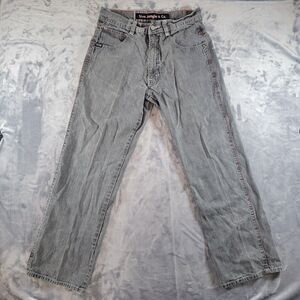 5ive Jungle & Co Jeans Men's 34 Relaxed Fit Baggy Wide Denim VTG Y2K 34x29